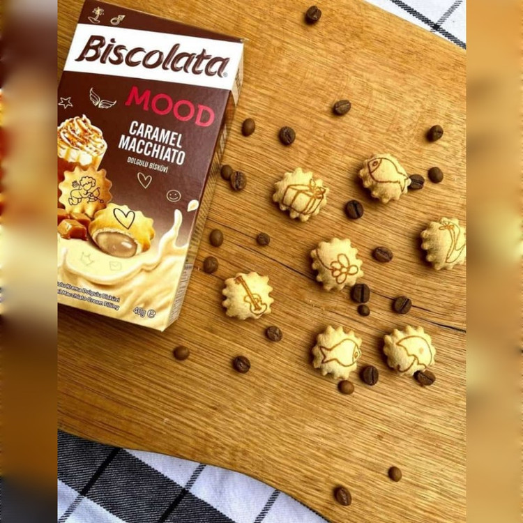 بیسکویت بیسکولاتا مود Biscolata Mood با مغز کارامل