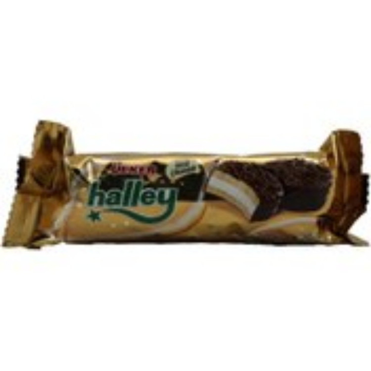 کیک مغزدار هالی اولکر با رو کش شکلات 74 گرمی yUlker halle