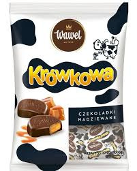 شکلات پذیرایی واول با مغزکارامل وزن500گرم WAWEL KROWKOWA