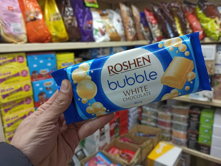 شکلات سفید بابل 80 گرم روشن ROSHEN