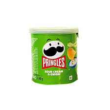 چیپس پرینگلز مینی خامه ترش و پیاز Sour Cream & Onion: وزن 40 گرم باکس 12 تایی