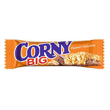 پروتئین بار کورنی بیگ «بادام زمینی و شکلات» – Corny big 50 gr بسته 24 تایی
