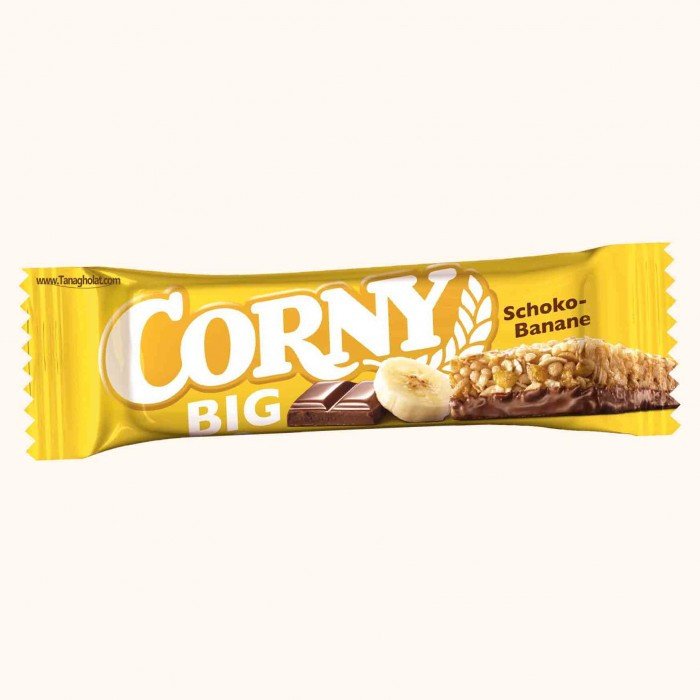 پروتئین بار رژیمی کورنی بیگ حاوی موز و شکلات وزن 50 گرمCORNYبسته 24 تایی