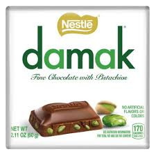 شکلات داماک با مغز پسته نستله - 60 گرمیNestle Damak