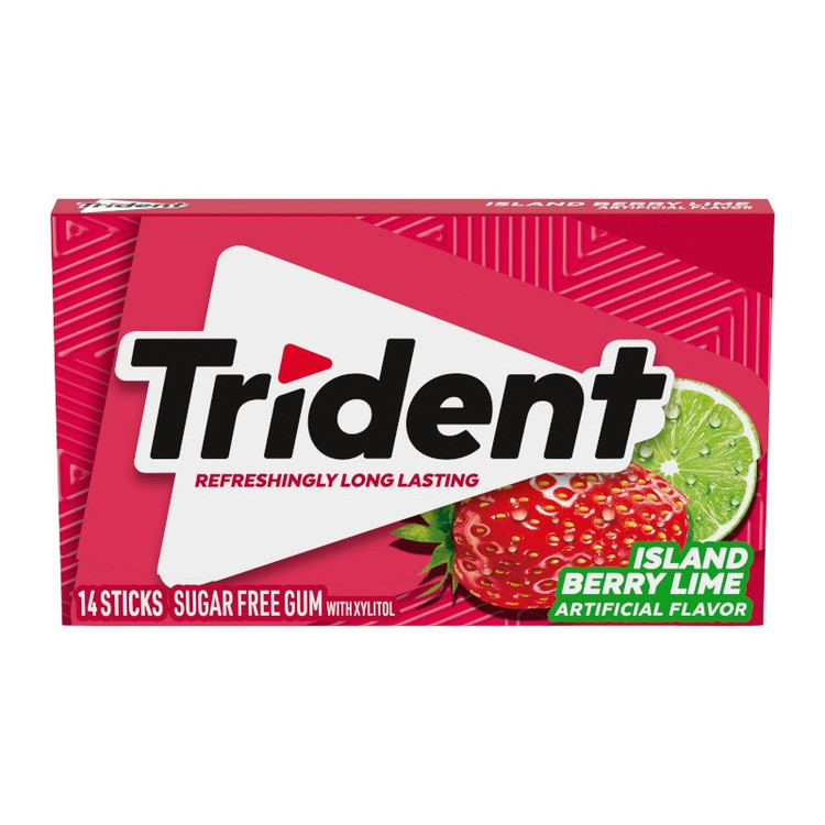 آدامس تریدنت توت فرنگی و لیمو Trident