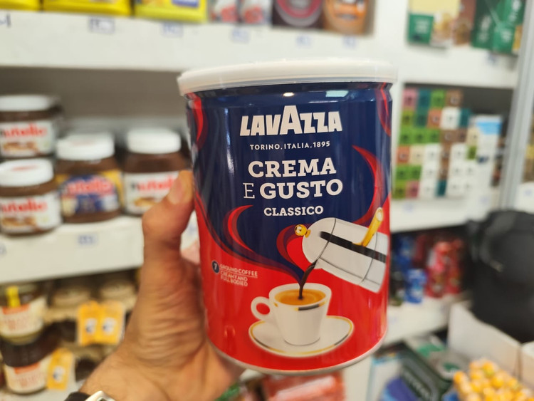 قهوه لاوازا کرم گوستو قوطی crema e gusto 250 gr