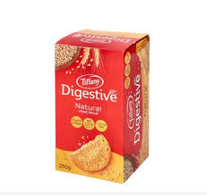 بیسکوییت دایجستیو تیفانی با گندم طبیعی 250 گرمی Digestive ..