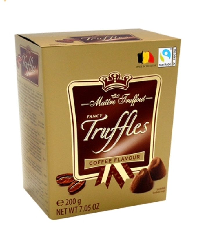 ترافل شکلاتی طعم قهوه ۲۰۰ گرم بلژیک – maitre truffout