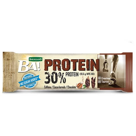پروتئین بار %30 با طعم کافئین کاکائو و شکلات باکالند (BAKALLAND) 35 گرم
