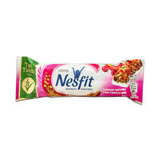 شکلات بار رژیمی نسفیت توت فرنگی و کرن بری نستله (nestle) 23.5 گرمی