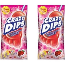 آبنبات چوبی جرقه ای پا چوپاچاپس با طعم توت فرنگی (۱۶ گرم) chupa chups