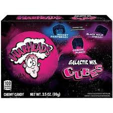 آبنبات جویدنی ترش وارهدز مدل مکعبی در سه طعم مختلف (99 گرم) warheads