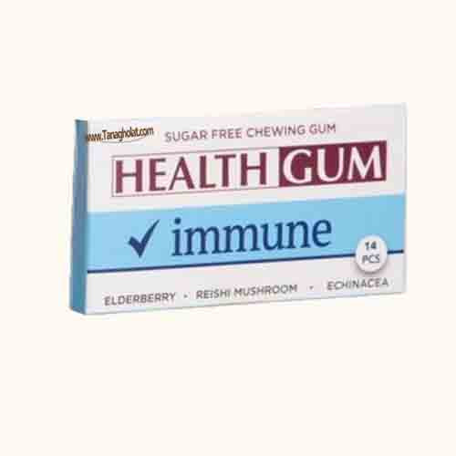 آدامس healthgum مدل تقویت سیستم ایمنی بدون شکر بسته ی 14 عددی (27 گرم)