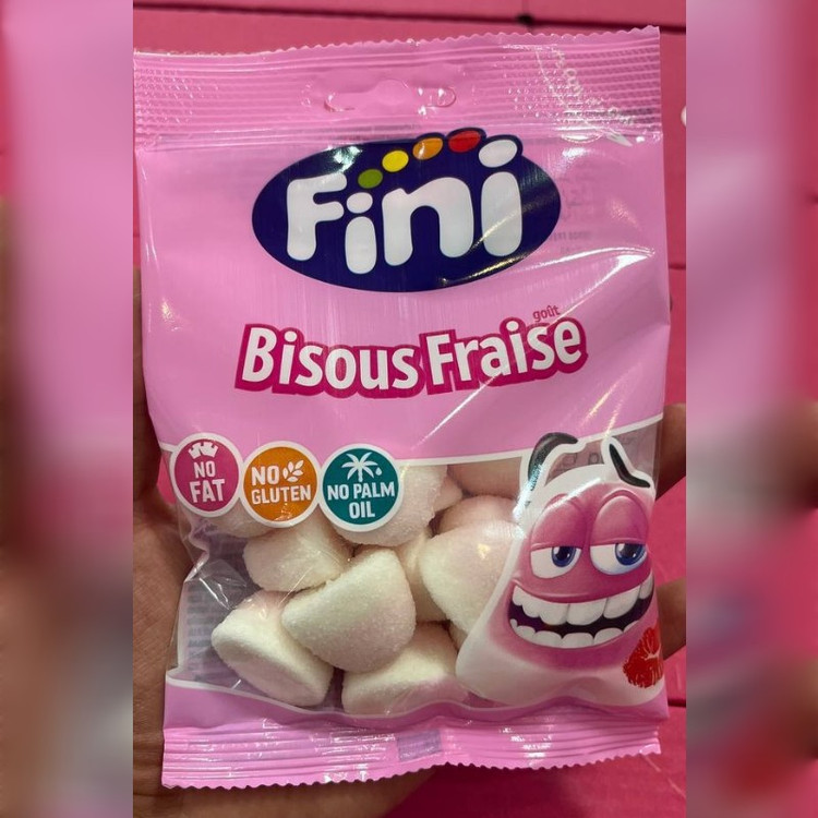 پاستیل فینی مدل مارشمالو توت فرنگی (90 گرم) fini