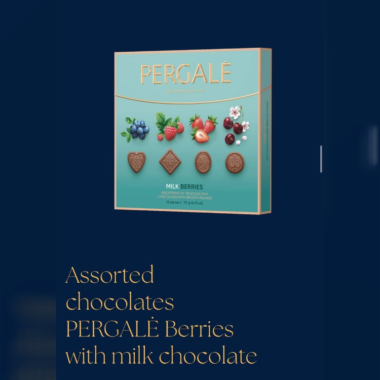 شکلات کادویی شیری کلاسیک پرگاله 131 گرم Pergale