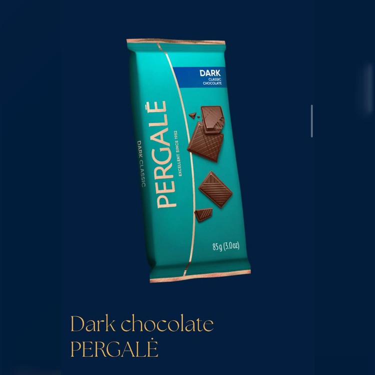 شکلات تخته ای پرگاله تلخ 85 گرم Pergale