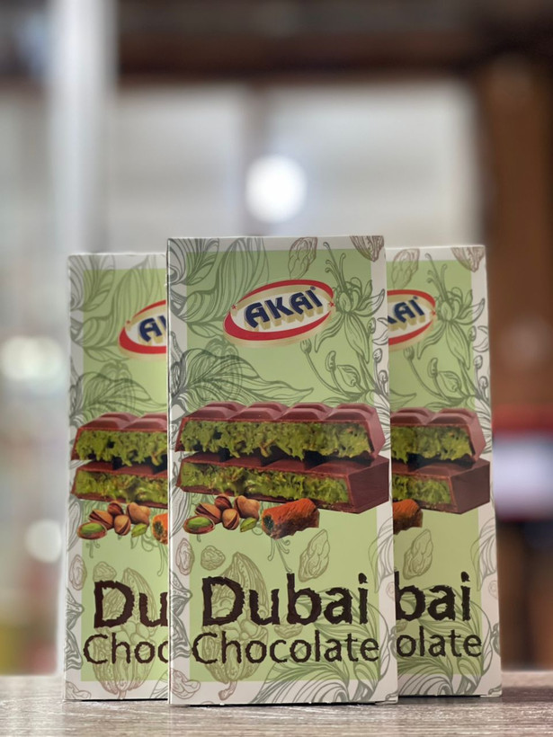 شکلات تخت پسته دبی 200 گرم Dubai Chocolate