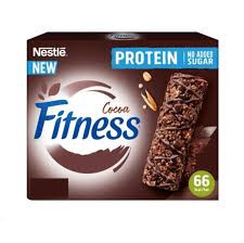 پروتئین بار رژیمی برند نستله سری فیتنس با طعم شکلات و پروتئین باکس 16 عددی fitness nestle
