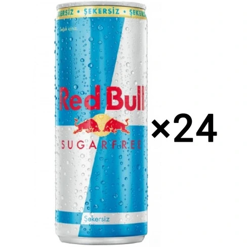 نوشیدنی انرژی زا ردبول مدل رژیمی بدون قند باکس 24 عددی redbull