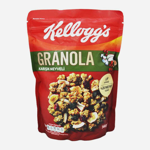 کورن فلکس گرانولا رژیمی میوه ای کلاگز 340 گرمی kelloggs
