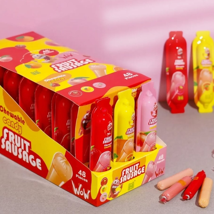 پاستیل سوسیس هات داگ باکس 48 عددی hotdog