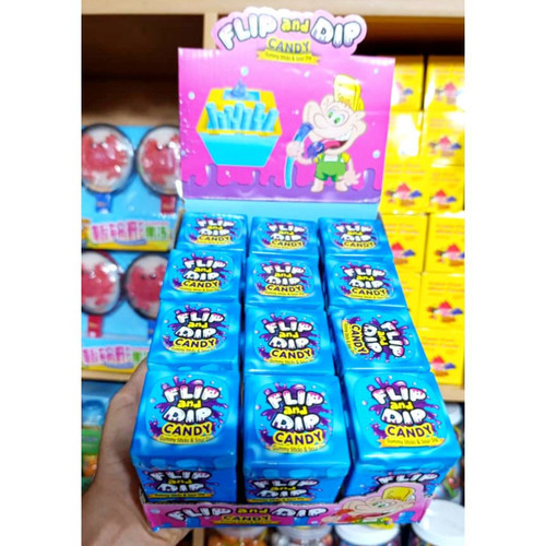 پاستیل ماری شکری با سس ترش باکس ۱۲ عددی flip and dip