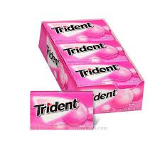 آدامس تریدنت Trident بادکنکی 12عددی بدون قند