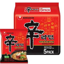 نودل تند شین رامیون نونگ شیم 120 گرم NONGSHIM بسته 5 عددی