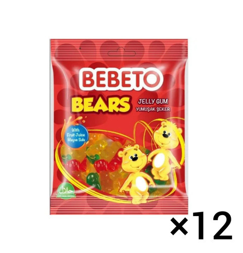 پاستیل ببتو خرسی ترکیه باکس 12 عددی bebeto