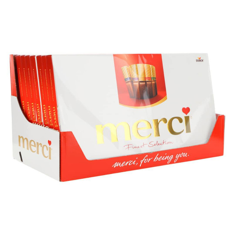 شکلات کادویی مرسی 400 گرم باکس 8 تایی - Merci Finest Selection