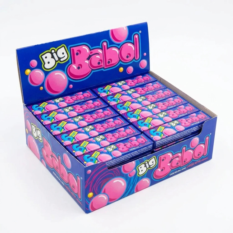 آدامس توت فرنگی بیگ بابل 28 گرم بسته 18 تایی Big Babolgum18 تایی