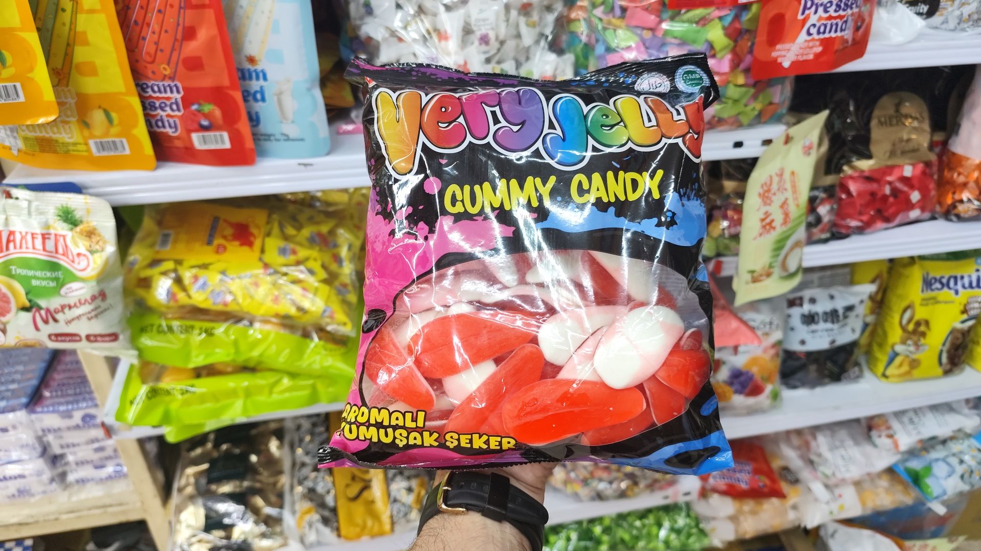 پاستیل مدل زبان یک کیلویی محصول ترکیه very jelly