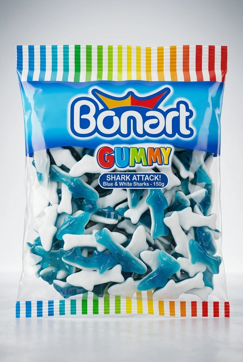 پاستیل یک کیلویی بونارت مدل ماهی محصول ترکیه Bonart