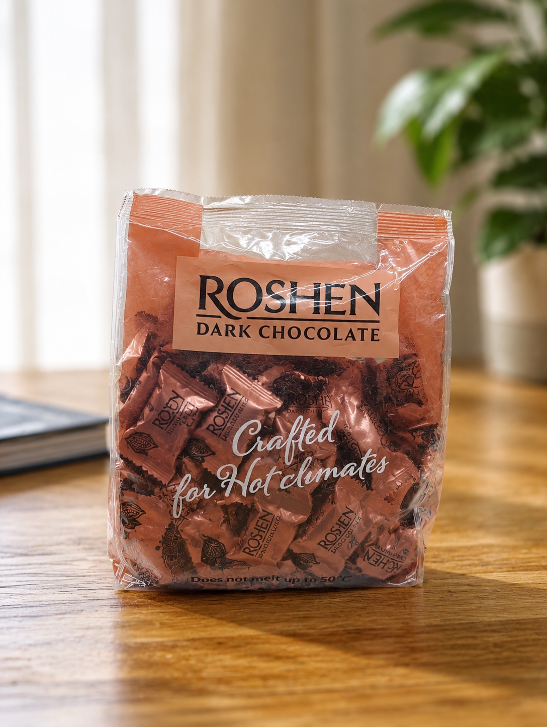 شکلات کاکائو تلخ روشن ترکیه ای اصلی  600 گرم   Roshen Dark Chocolate