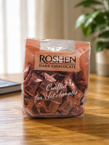 شکلات کاکائو تلخ روشن ترکیه ای اصلی 600 گرم Roshen Dark Chocolate
