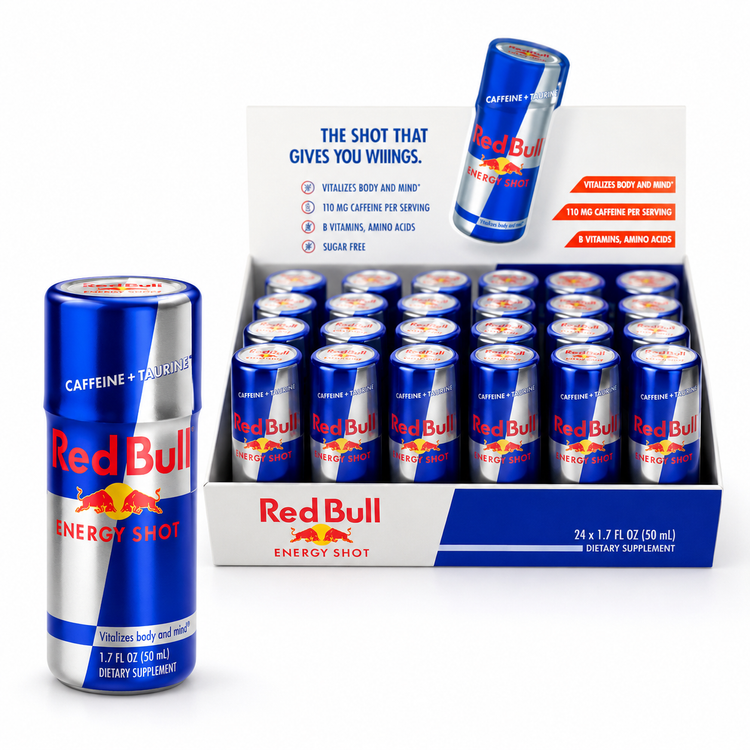 نوشیدنی انرژی زا ردبول شات 60 میل باکس 24 عددی redbull redbull