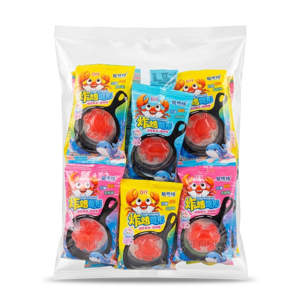 پاستیل نیمرو خرچنگ آویزی بسته 3۰ عددی egg