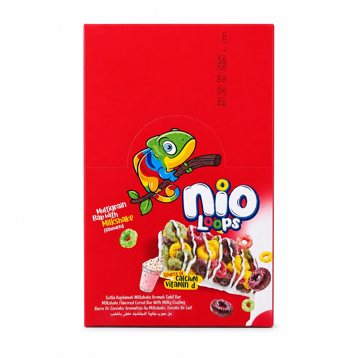 غلات بار شکلاتی nio loops بسته 24 عددی