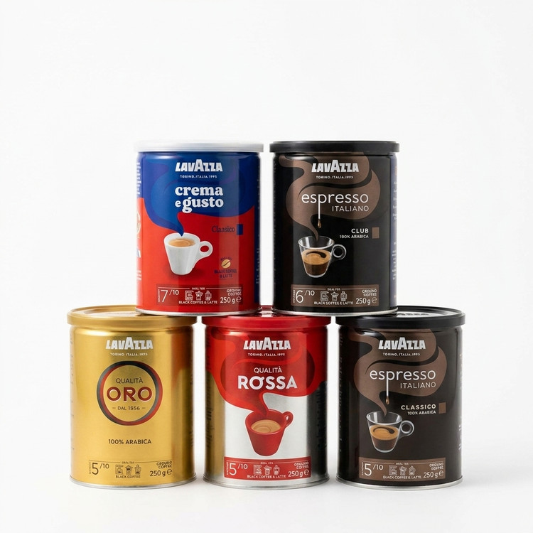 پودر قهوه 250 گرم قوطی لاواتزا – lavazza کارتن 4 عددی 4 طعم