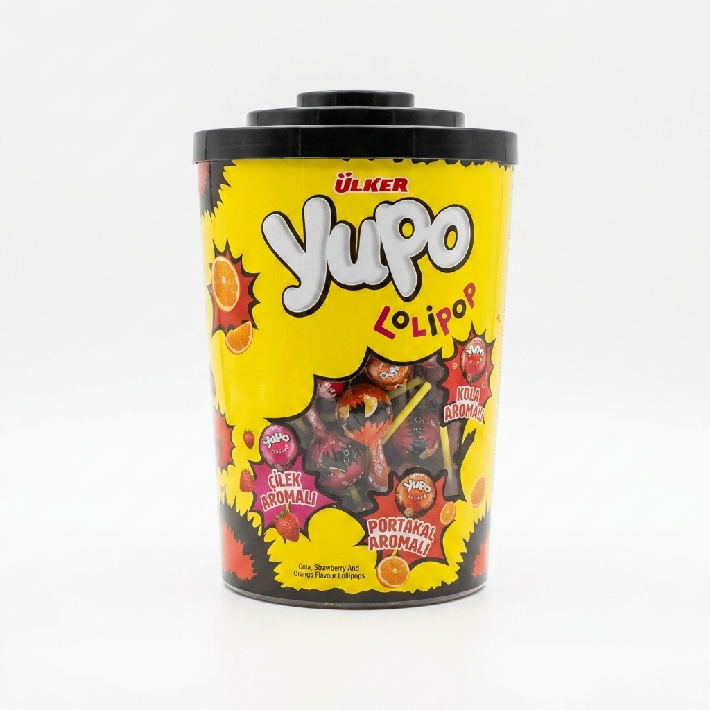 آبنبات چوب استنددار  yupo ulker بسته 120عددی