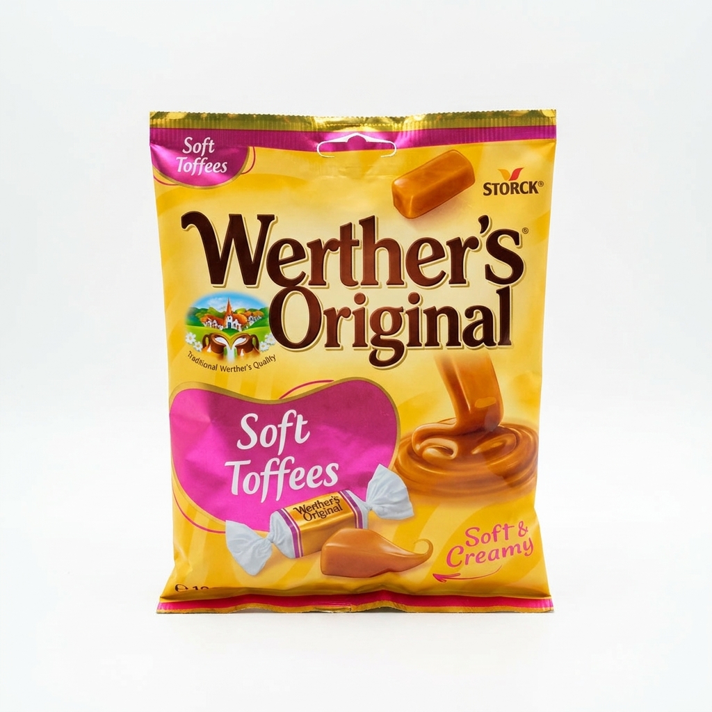 تافی کاراملی وردرز اورجینال Werthers Original مدل Soft toffees ( بسته 150 گرمی )