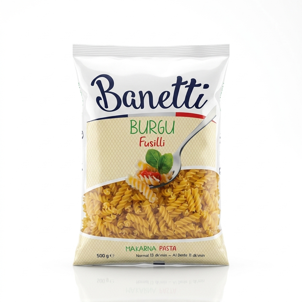 ماکارونی بانتی Banetti Burgu مدل پیچی_ بسته ۵۰۰ گرمی Banetti Burgu