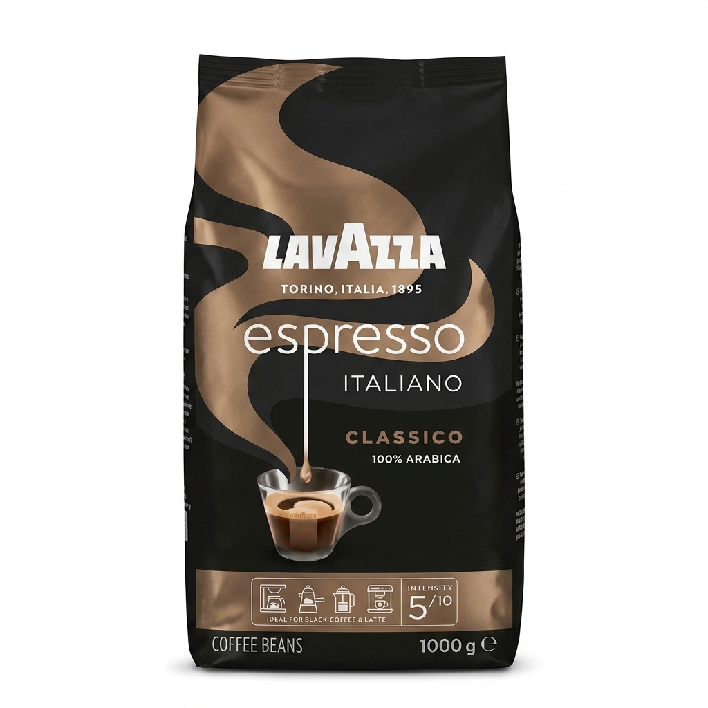 دانه قهوه لاوازا مدل Espresso Barista Gran Crema وزن ۱ کیلوگرم