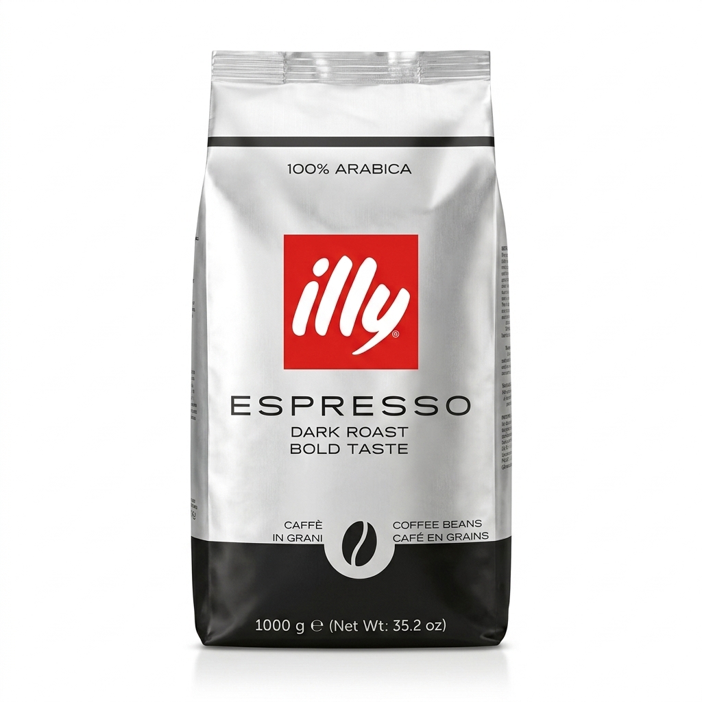 دانه قهوه ایلی اسپرسو دارک (یک کیلویی) Coffee Illy Espresso Dark