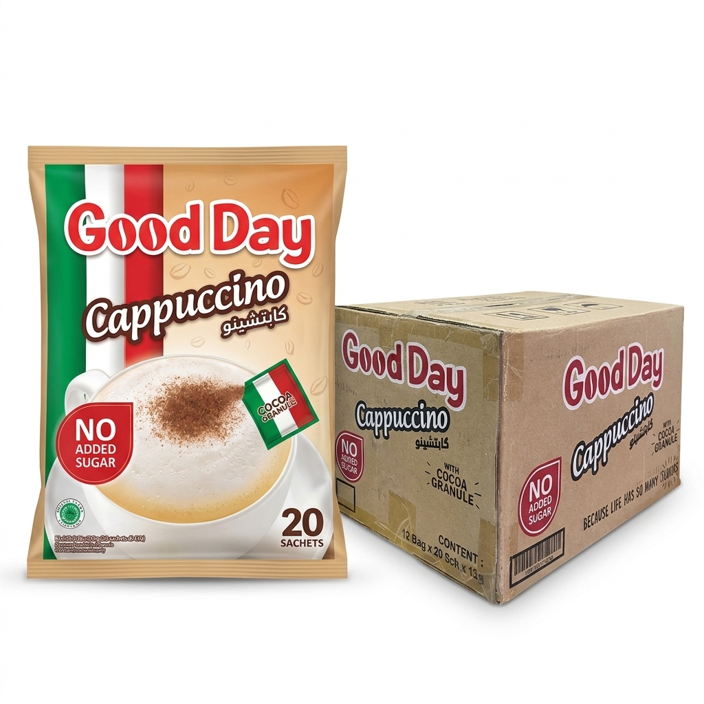 کاپوچینو گوددی رژیمی عمده 12 بسته 20 عددی