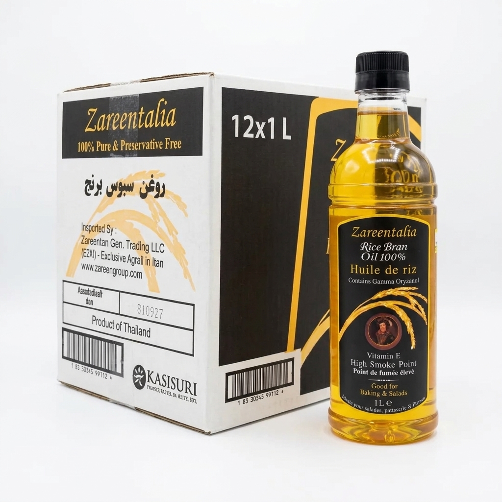 روغن سبوس برنج زرین تالیا عمده ۱۲ عدد ۱ لیتری